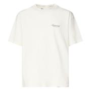 REPRESENT Vit Jersey T-shirt med logotryck White, Herr