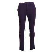 BENCIVENGA Slim-fit Trousers Purple, Herr