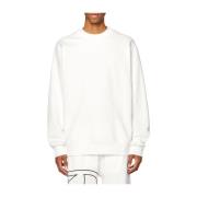 Diesel Beige Jersey Sweatshirt med Ovalt Logo Beige, Herr