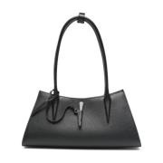 Mugler Svart Spänne Tote Väska Black, Dam