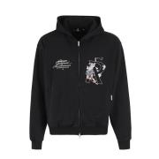 REPRESENT Zip Hoodie Black, Herr