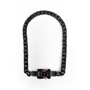 1017 ALYX 9SM Svart emaljerad kedjehalsband Black, Unisex