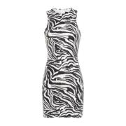 ROTATE Birger Christensen Zebra Print Sequin Dress Multicolor, Dam