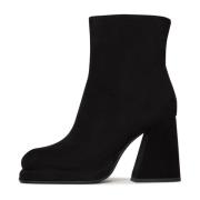 Cesare Gaspari Stiliga Blockklack Ankelboots Black, Dam