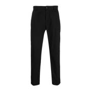 DEPARTMENT FIVE Stretch Chino Byxor med Piping Detalj Black, Herr