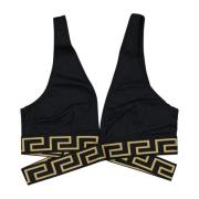 Versace Korsad Greca Bikini Topp Black, Dam