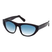 GCDS Dark Havana/Green Blue Shaded Sunglasses Black, Unisex