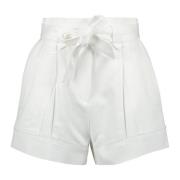 IRO Vit Båg Shorts Vår-Sommar 2025 White, Dam