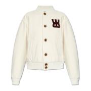 WALES BONNER Ull bomberjacka Beige, Dam