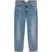 Ami Paris Blå Tapered Jeans med Dold Stängning Blue, Herr