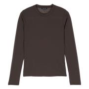 SOEUR Kol Vit Stilfull Blus Brown, Dam