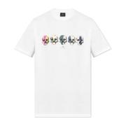 PS By Paul Smith Tryckt T-shirt White, Herr