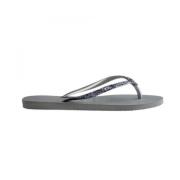 Havaianas Glittriga Gummisandaler Gray, Dam