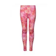 Converse Hög midja tryckt leggings med fickor Multicolor, Dam