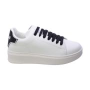 Gaëlle Paris Vita Eco-läder Sneakers med Svarta Detaljer White, Herr