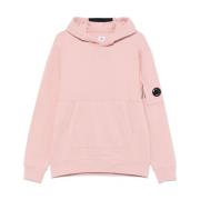 C.P. Company Flamingo Pink Sweater med Logo Print Pink, Herr