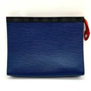 Louis Vuitton Vintage Pre-owned Canvas kuvertvskor Blue, Dam