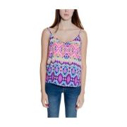 ONLY Ikat Print Cami Tank Top Pink, Dam