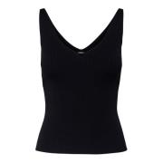 JACQUELINE de YONG Svart Tanktop för Kvinnor Black, Dam