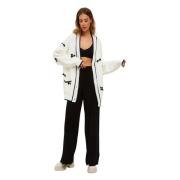 Cesare Gaspari Oversized Jogger Set Kofta och Byxor - Vit White, Dam