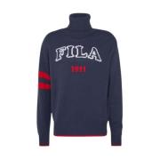 Fila Stickad tröja med ståkrage Blue, Herr