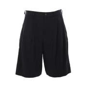 Comme des Garçons Svarta Shorts Drill Standard Passform Black, Herr