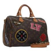 Louis Vuitton Vintage Pre-owned Canvas handvskor Brown, Dam