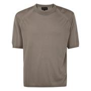 Emporio Armani Stilren Stickad Pullover Tröja Beige, Herr