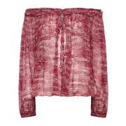 Isabel Marant Étoile Röd Topp för Kvinnor Red, Dam