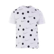 Comme des Garçons Vit Polka Dot T-shirt Samarbetet Nike White, Herr