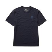 Blauer Bomull T-shirt Blue, Herr