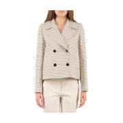 Max Mara Studio Elegant Studio Jacka Beige, Dam