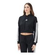 Adidas Svart Tröja Essentials 3-Stripes French Terry Black, Dam