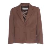 Dries Van Noten Taupe Jacka med Dubbelknäppning Brown, Dam