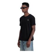 Alpha Industries Bomull T-shirt med 3D-logotyp Black, Herr