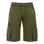 Alpha Industries Bomullsshorts för män Green, Herr