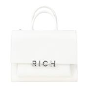 Richmond Vit Shopper Väska Elegant Design White, Dam