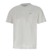 Paul & Shark Lyxig Vit T-shirt med Crew Neck White, Herr