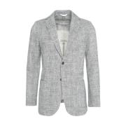 Circolo 1901 Svart Blazer Easy Jacket Gray, Herr