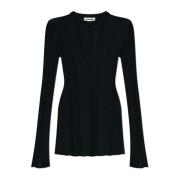 Jil Sander Topp med sidoslitsar Black, Dam