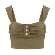 PINKO Linne Voyager Top Green, Dam