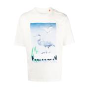 Heron Preston Censurerad Logotyp Kortärmad Bomull T-shirt White, Herr