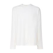 Jil Sander Vit T-shirt med långa ärmar White, Herr