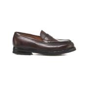 GREEN GEORGE Bruna Läderloafers Aw24 Brown, Herr