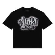 Amiri Kortärmad rund hals T-shirt Black, Herr