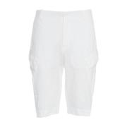 Transit Vita Linne Cargo Shorts White, Herr