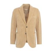 Circolo 1901 Beige Corduroy Blazer Aw24 Beige, Herr