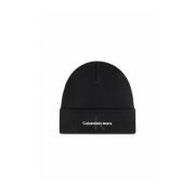 Calvin Klein Jeans Broderad Logo Beanie Black, Herr