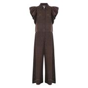 Kocca Stiliga Jumpsuits för Kvinnor Brown, Dam