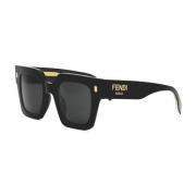 Fendi Stilren Axelväska i Elfenben Black, Unisex